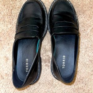 Torrid Black Platform Loafers